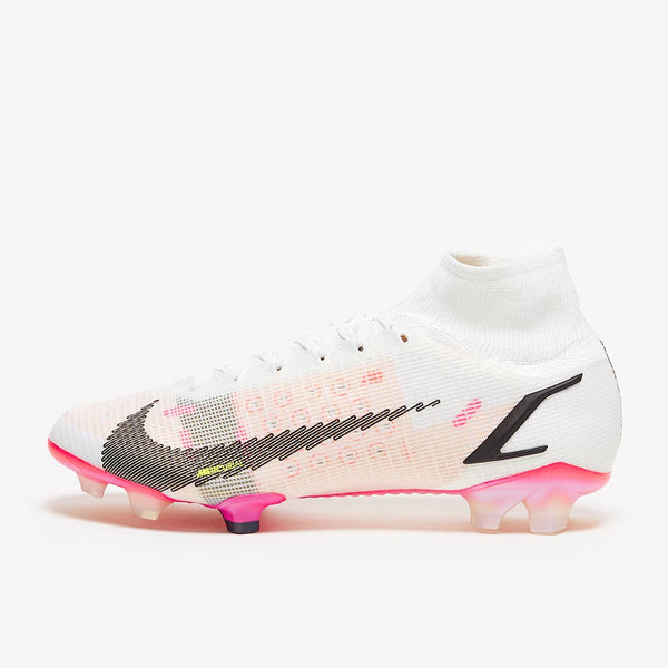 Nike Mercurial Superfly 8 Elite FG – White & Bright Crimson