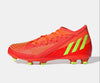 Adidas Kids Predator Edge.3 FG – Solar Red & Core Black with Solar Green Accents